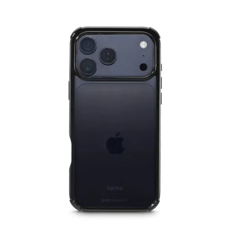 Hama Extreme Protect kryt pro Apple iPhone 17 Pro Max průhledná/černá / materiál D3O®
