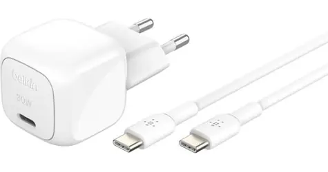 Belkin BOOST CHARGE charger bílá / nabíječka USB-C / 30W / PD / s 1m kabelem USB-C
