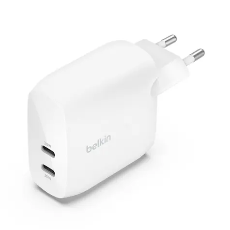 Belkin BOOST CHARGE charger bílá / nabíječka / 2x USB-C / 60W / PD