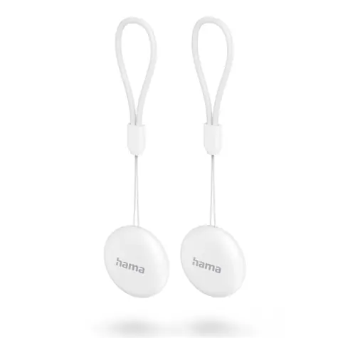 Hama lokalizační čip bílá /  Bluetooth lokátor pro Android Find My Device / set 2 ks