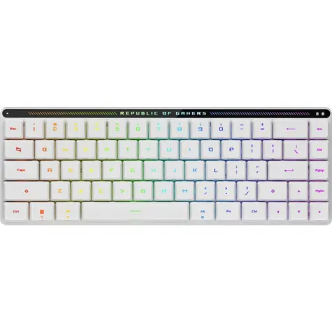 ASUS ROG Falchion RX Low Profile  bílá / Bezdrátová herní klávesnice / mechanická / RX Low Profile / RGB / BT & RF & USB