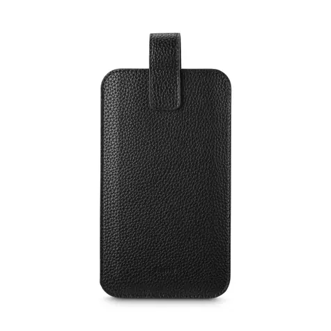 Hama pouzdro na mobil univerzální pro mobily s rozměry do 16x8,9x1,2 cm černá / syntetická kůže