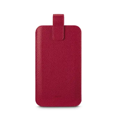 Hama pouzdro na mobil univerzální červená / rozměry do 16x8,9x1,2 cm / syntetická kůže