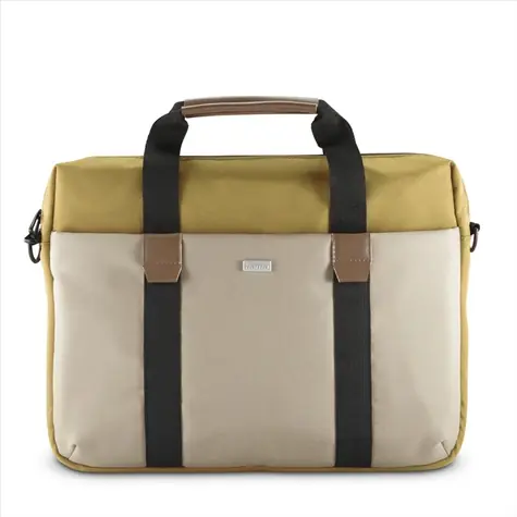 Hama Silvan béžová-žlutá / brašna na notebook / 34-36 cm (13,3-14,1