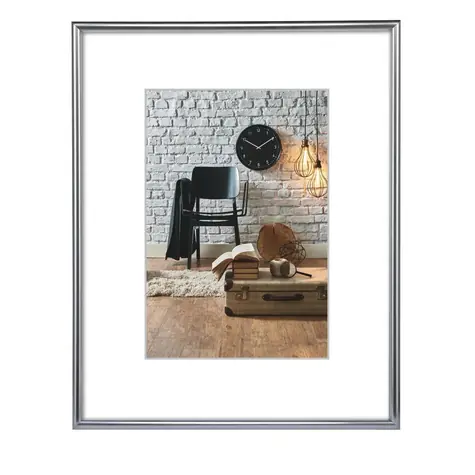 Hama rámeček plastový SEVILLA stříbrná / 40x60 cm / plastové sklo