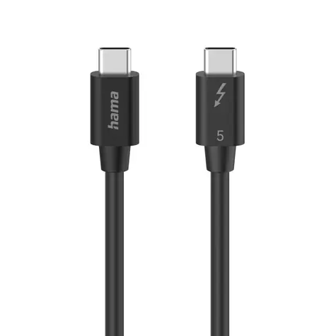 Hama Thunderbolt 5 kabel černá / USB-C / 1 m / 80 Gb/s / 240 W