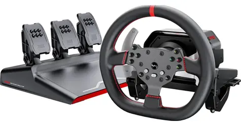 PXN Herní sada PXN-V10 Pro / volant + pedály + montážní svorky / kompatibilita PC+PS4+Xbox One+Xbox Series X&S