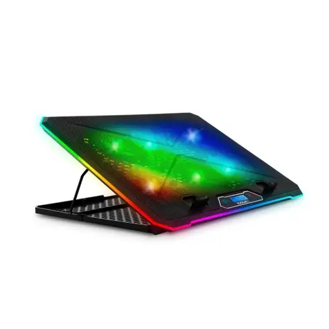 EVOLVEO Ania 9RGB černá / chladící podložka pro notebook do 17