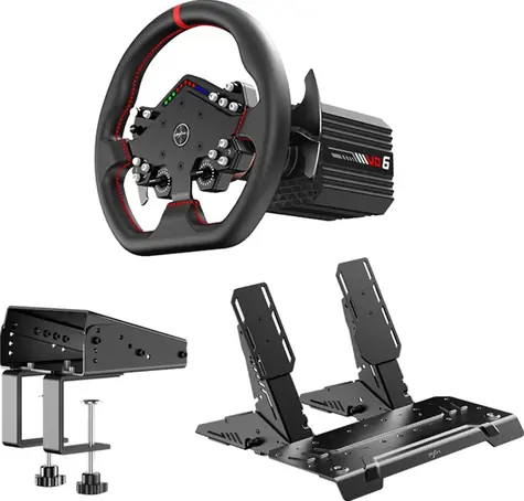 PXN VD6  Bundle DBT / základna VD6 + řídítka WDS R2 + brzdové/plynové pedály PD HM + objímka Z9