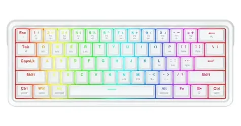 Redragon Draconic V2 K730W-RGB-PRO bílá / Herní klávesnice / mechanická / RGB / USB / US