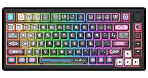 Redragon K732MC-RGB-PRO Uranus Pro 82 černá / Herní klávesnice / mechanická / RGB / BT / USB-C / US