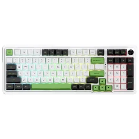 Redragon K686WBG-RGB-MAX Eisa Max bílá / Herní klávesnice / mechanická / Mint Mambo / RGB / BT / USB / US