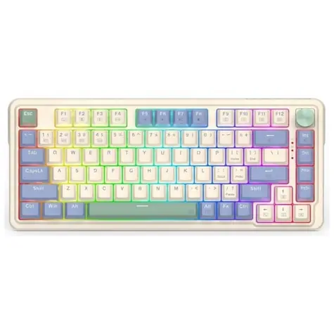 Redragon K673CPG-RGB-PRO UCAL PRO bílá / Herní klávesnice / mechanická / Redragon switches / RGB / BT / USB / US 