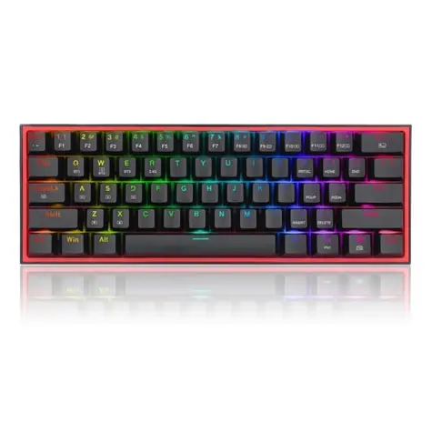 Redragon K616 Fizz PRO Black Red Switch černá / Herní klávesnice / mechanická / Redragon switches / RGB / BT / USB-C / U