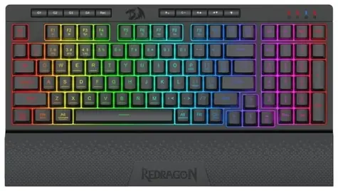 Redragon K515-RGB SHIVA 98 černá / Herní klávesnice / RGB / USB / US