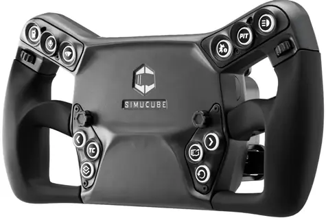 Simucube Savu Sport / Závodní volant / 4 pádla / 12 podsvícených tlačítek 