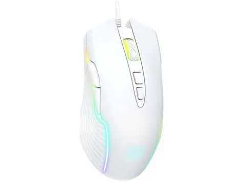 ONIKUMA CW905 bílá / Herní myš drátová / USB / 7 tlačítek / 6400 DPI / RGB