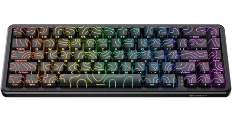 ONIKUMA G67 černá / Herní klávesnice / drátová / USB / RGB / anglická (US)