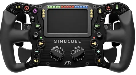 Ascher Racing AR x Simucube ULTIMATE / Závodní volant / 30cm / 4 pádla / 14 ovládacích prvků
