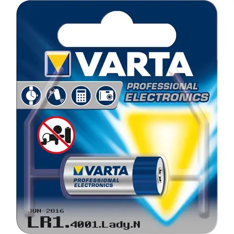 Varta Baterie LR1 / 1.5V / 880 mAh / alkalická / 1ks / v blistru 