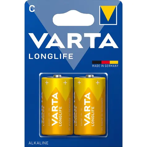 Varta Longlife Baterie Baby C LR 14 / 1.5V / 7800mAh / alkalická / 2ks / v blistru 