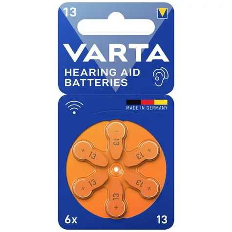 Varta knoflíkové baterie do naslouchátek 6 ks / 1.4V / velikost 13