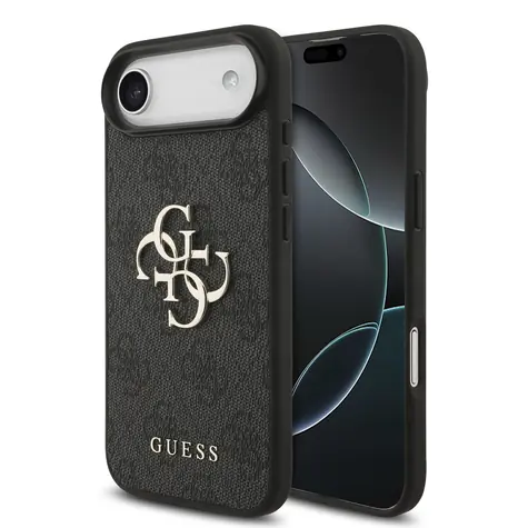 Guess PU 4G Metal Logo Zadní Kryt pro iPhone Air Grey
