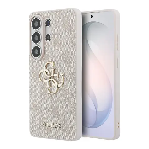 Guess PU 4G Metal Logo Zadní Kryt pro Samsung Galaxy S26 Ultra Pink