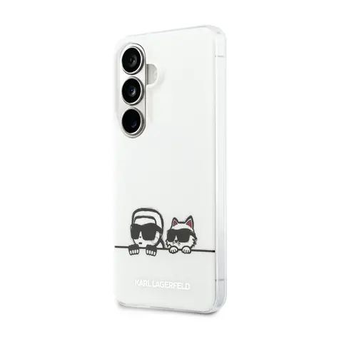 Karl Lagerfeld IML K&CH Peekaboo Logo Magnetic Zadní Kryt pro Samsung Galaxy S26 White