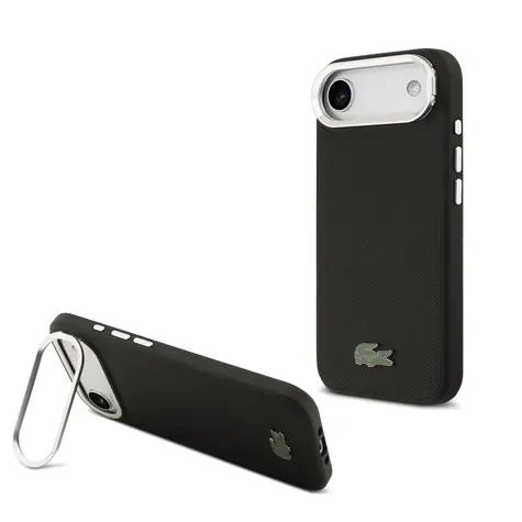 Lacoste Iconic Petit Pique Camera Stand MagSafe Zadní Kryt pro iPhone Air Black