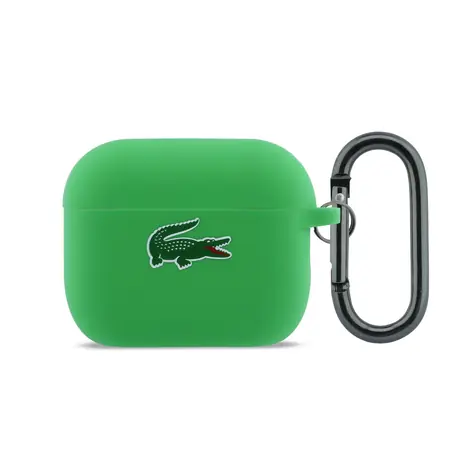 Lacoste Liquid Silicone Croc Logo Pouzdro pro AirPods Pro 3 Green