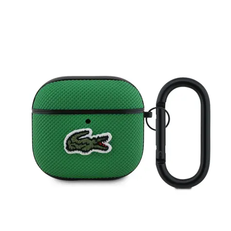 Lacoste Petit Pique Croc Logo Patch Pouzdro pro AirPods 4 Green