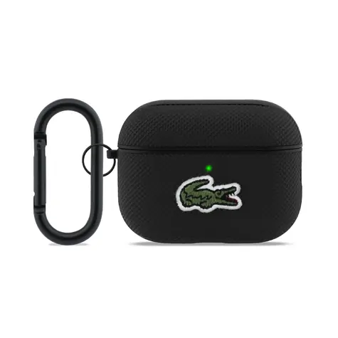 Lacoste Petit Pique Croc Logo Patch Pouzdro pro AirPods Pro 3 Black
