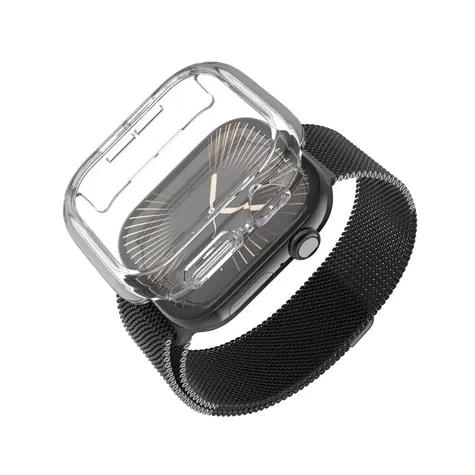 FIXED Ochranné pouzdro Pure Watch s temperovaným sklem pro Apple Watch 42 mm čiré