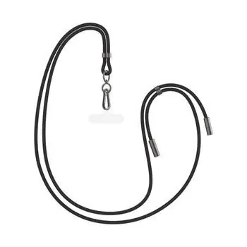 FIXED Opletený kabel Neck Cable pro telefony se zadním krytem s konektory USB-C/USB-C 1.6m PD 60W 480Mbps černý