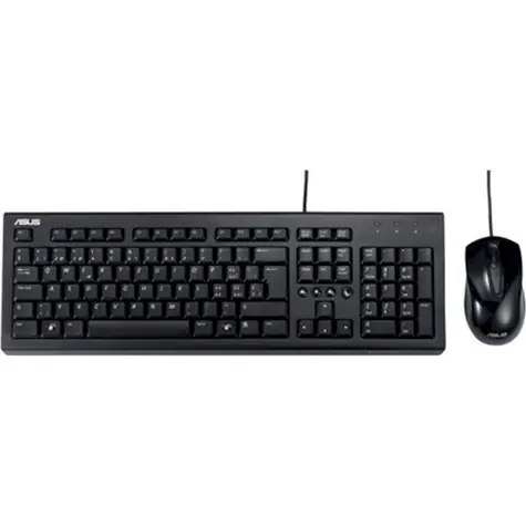 ASUS U2000 černá / Set klávesnice + myš / CZ layout / USB-A / 1000 DPI
