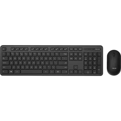 ASUS CW100 černá / Set bezdrátová klávesnice + myš / CZ layout / USB-A / 1600 DPI / 2.4GHz