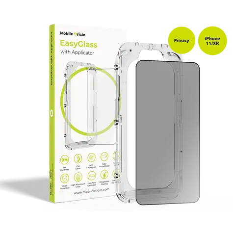 Mobile Origin EasyGlass Privacy Ochranné sklo s aplikátorem pro Apple iPhone 11/XR