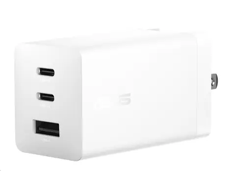 ASUS nabíječka bílá 100W / 2x USB-C / USB-A / GaN / 1.5m