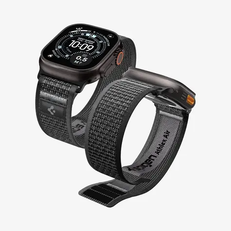 Spigen Athlex Air 2 Active Band řemínek pro Apple Watch 49mm/46mm/45mm/44mm černo-šedá