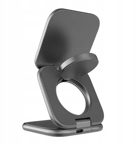 Mobile Origin 3in1 Qi2 25W UltraSlim 1.5m šedá / Univerzální kabel pro Apple Watch & Airpods & USB-C