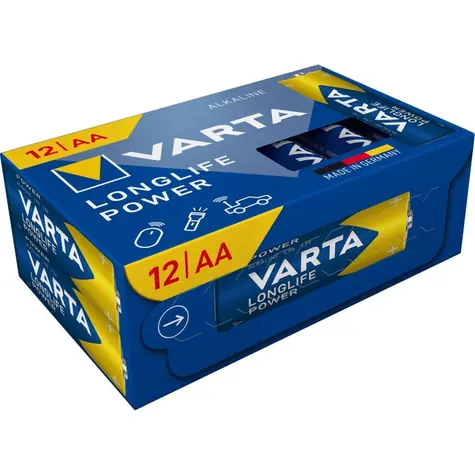Varta Longlife Baterie AA 12ks / 1.5V / alkalická / v boxu