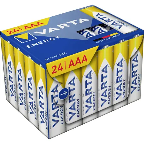 Varta Energy Baterie AAA 24ks / 1.5V / alkalická / v boxu
