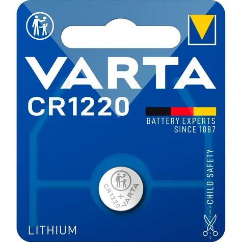 Varta Knoflíková baterie CR1220 / 3.0V / 35 mAh / lithiová / 10 ks / v boxu
