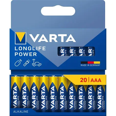 Varta Longlife Baterie AAA 20ks / 1.5V / alkalická / v blistru