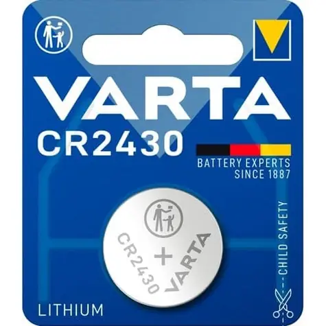 Varta Knoflíková baterie CR2430 10ks / 3.0V / 300 mAh / lithium / v boxu