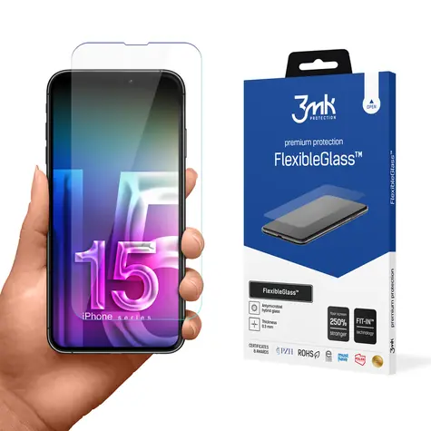 3mk FlexibleGlass hybridní sklo pro Apple iPhone 15