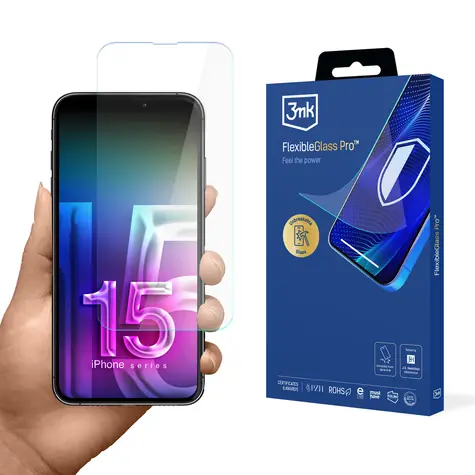 3mk FlexibleGlass Pro hybridní sklo pro Apple iPhone 15 Pro