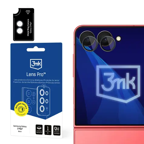 3mk Lens Protection skla na fotoaparát pro pro Samsung Galaxy Z Flip 7 černá