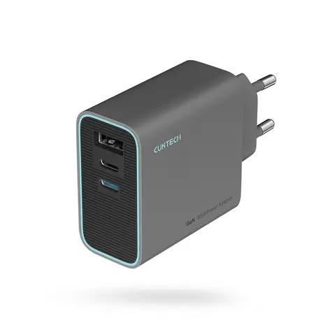 Cuktech CUKAD653EUGR 65W GaN nabíječka šedá / 2x USB-C / USB-A